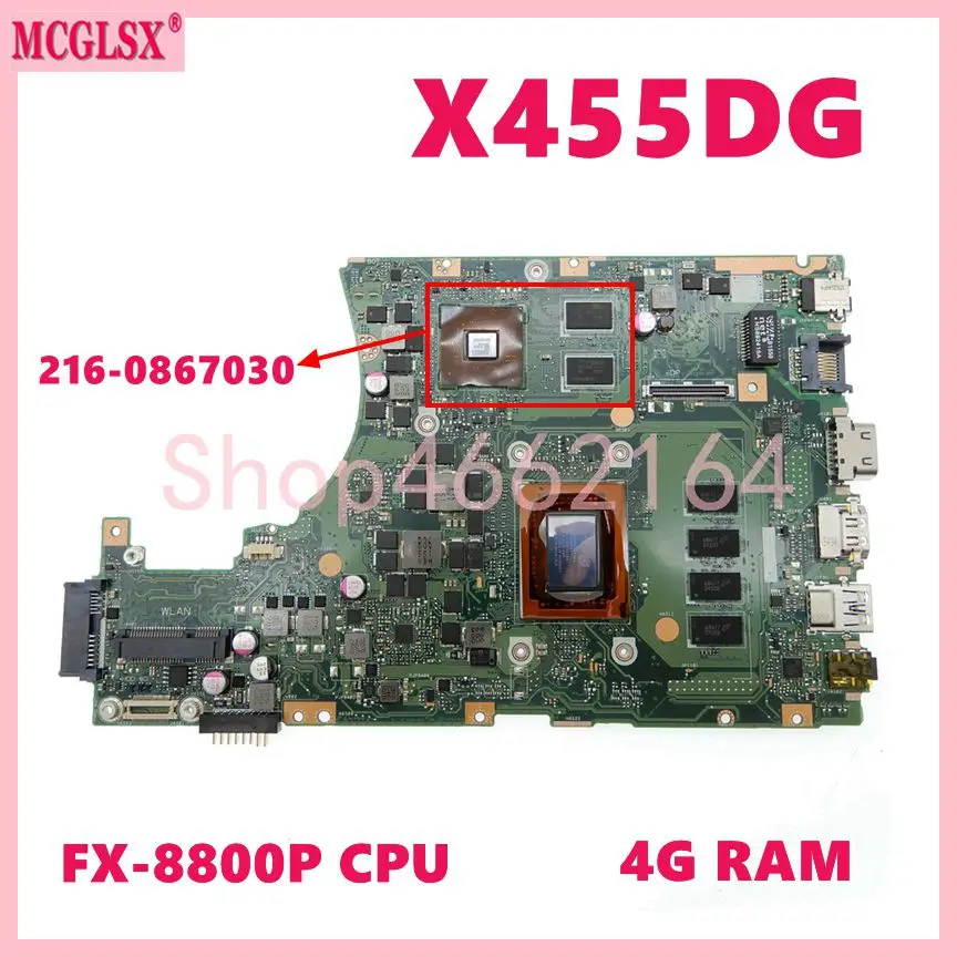 Ddr3 Ram - X455DG FX-8800P CPU 4GB-RAM V2G-GPU Notebook