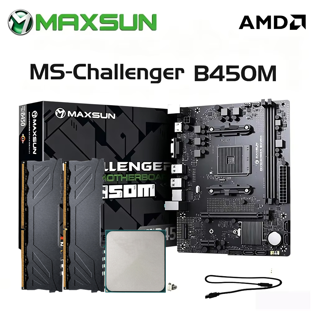 Ddr4 3200Mhz - Maxsun B450 Motherboard + AMD R5