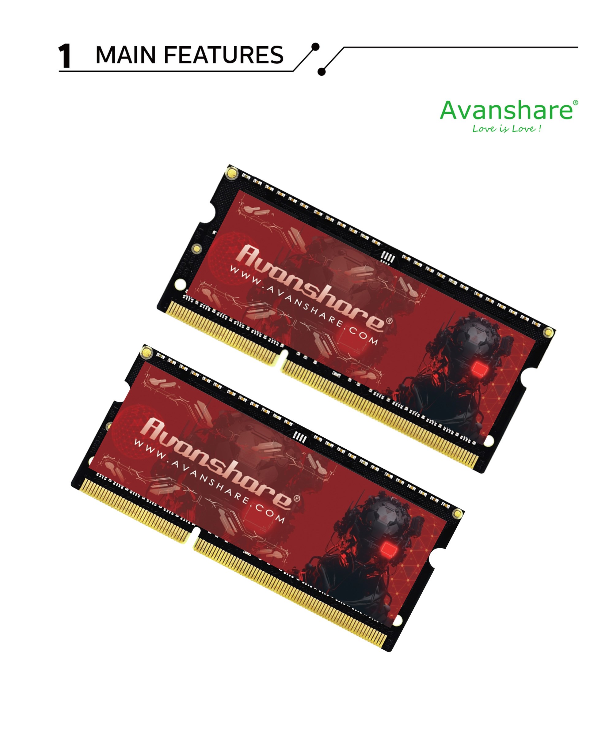 Avanshare Ram Memory DDR5 DDR4 - Ddr4 3200Mhz recension och pris