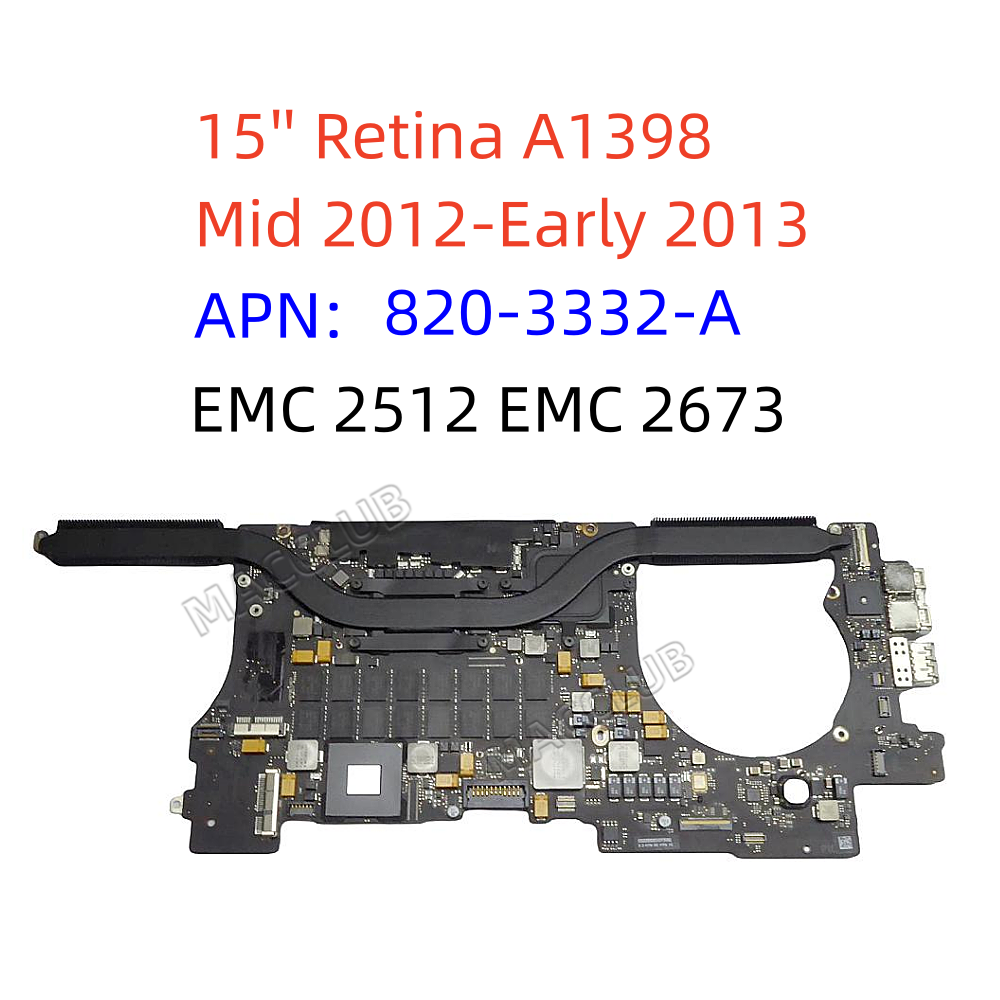 A1398 Laptop Motherboard For M - Ddr3 8Gb recension och pris